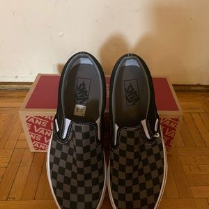 Vans checkerboard classic slip on sneaker.